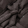 Warm Fur Collar Elastic Waist Hooded Coat Women's Elegant Waist-cinching Zippers Long Cotton Coats Winter Lady Outwear