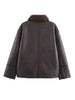 Woman Casual Street Style Jackets Women Lapel Single Breasted Pocket Decoration Coat Long Sleeve Winter Warm Jacket
