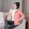 Add Velvet Padded Coat Women Winter Hooded Outerwear Ladies Warm Cotton-Padded Jacket Overcoat Short Female Top