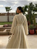 Boho Vacation Kaftan Dress For Women Long Sleeved Dress With Belt Elegant Conservative Gowns Women's Clothes