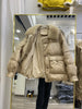 Lagabogy Winter Women Real Fox Fur 90% White Duck Down Jacket Short Puffer Coat Female Vintage Mink Fur Patchwork Parka