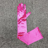 Women Multicolor 55CM Long Satin Ceremonial Gloves Elegant Retro Party Prom Cosplay Bridal Wedding Dress Accessories