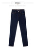 Minimalism Jeans for Women Autumn Slim Feet Casual All-match Cotton Slight Strech Ankle-Length Pants 12514004