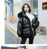 Winter Warm Duck Down Jacket Women's Clothes Glossy Fur collar Thicken Parka Short Down Coat Female