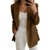 Corduroy Women Business Casual Suirt Jacket Long Sleeve Notched Lapel Casual Work Suit Jackets Light Jackets For Women Plus Size