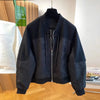 Ladies Short Jacket Spring Autumn Round Neck Lady Baseball Outerwear Versatile Loose Korean Version Women's Coat