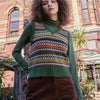Sweater Vest Women V Neck Japanese Striped Stylish Harajuku All-match Unisex Clothing Knitwear Y2K Baggy Streetwear