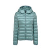 Women's Lightweight Packable Down Jacket, Warm Hooded Puffer Coat, Ultra-Thin Short Winter Jacket, Casual Outdoor Commuter Wear