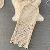 Seaside Vacation  Set Female Sexy Perspective Hollow Out Tassel Tank Tops Two Piece High Waist Skirt Summer Outfit z1140