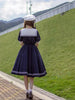 Japanese Sweet Lolita Style Women Dress Cute Bow Puff Sleeve Cosplay Patchwork Dresses Kawaii Girl Y2k Robe Vestido