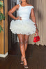 Off Shoulder Sexy Mini Birthday Party Evening Dress A-line Dress Women's Retro Club Party Dress Wedding Elegant Dresses