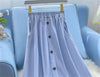 Women Large Size 5XL Cowboy Skirt Design Sense Niche Ladies Denim Maxi Skirt Feminine High Waist Jeans Long Skirts