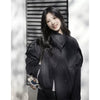 Women's Autumn Winter Jacket Double Breasted Stand Collar Solid Trench Coat Chic Korean Retro Clothes Lady Casual Coats
