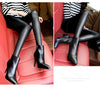Ladies Winter Warm Thick Velvet Faux Leather Leggings Gothic Legging Pants Punk Rock Slim Skinny Pencil Pants For Women