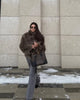 Modern Faux Fur Like Plush Jacket Autumn Winter Women's Warm Trench Coat Thicken Lady's Party Street Wear