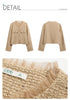 Tweed Short Coats for Women French Camel Wood Ear Collar Bead Autumn Retro Quality Jackets 2243185796