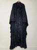 Elegant Maxi Dress Flower Print For Women Bat Sleeve Lace-up Irregular Boho Party Robe Autumn Female Skirt