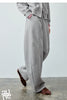 Women's Lazy Academy Soft American Curved Leg Trousers Autumn Paneled Design Pear Figure Shaping Pants