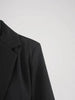 Black Bandage Buckle Causal Blazer Women Lapel Long Sleeve Loose Fit Jacket Tide Spring Autumn 30A2051