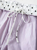 Fall Women‘s Polka Dot Barrel Leg Pants, High Waist Turned-Down Waistband Trousers for Casual Chic Style