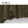 Suede Fabric Women Bomber Jackets Causal Long Sleeve Zipper Loose Coats Cropped Winter Warm Jacket Outwear