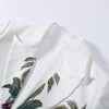 Women's Floral Printed Pants Set 3-pieces Blazer & Corset Crop Top & Wide-leg Pant Spring Chic Lady Party Outfits