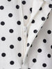Polka Dot Shorts Sets For Women Outfits Long Sleeve Zipper Turtleneck Jacket Coat Spring Woman Elegant 2 Piece Set