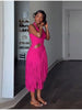 Vintage Chic Dress Stylish Ruched Fringe Women Knit Gown Designers Glamorous Elegant Modest Female Spring Outfits