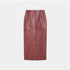 Chic Pu Leather Women's Jackets Skirts Suit Vintage Stand Collar Zipper Full Sleeve Outfits Female Autumn Lady Streetwears