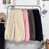 2026Winter Korean Drawstring Casual Versatile Pants Large Size Women's Loose Wide-Leg Scimitar Bloomers Trousers Female Pantalon