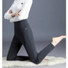 Fleece Pencil Pant Women's Pants Leggings High Waist Elegance Korean Style Solid Skinny Slim Warm Stretch Office Lady Trousers