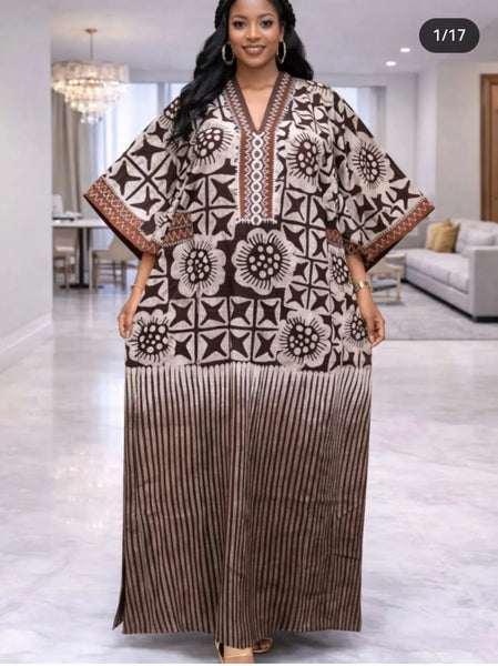 Plus Size Traditional Africa Clothing Dashiki Ankara Gown Abayas Robe Muslim Kaftan Maxi Dress African Dresses for Women