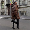 High Collar Puffer Women's Winter Coat Drawstring Waist Cinched Padded Jacket Thick Loose Casual For Ladies Streetwear Parka