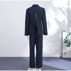 Pinstripe Women's Blazer Coats Back Cut Out Tie Long Sleeve Jackets for Woman Lapel Collar Navy Striped Suit Jacket Office Chic