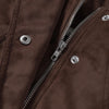 Vintage Solid Suede Skirt Two Piece Set Women Stand Collar Full Sleeve Zipper Jacket Mini Skirts Autumn Lady Streetwear