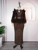 Plus Size African Party Dresses for Women Dashiki Diamond Bodycon Slit Long Dress Elegant Turkey Muslim Wedding Evening Gown