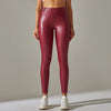 Women Black Pu Leather Pants High Waist Leather Sexy Leggings Trousers Warm Winter Leggings Fleece Trousers Women Thick Stretch
