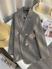Women's Blazer Spring Autumn Korean Long Sleeve Office Straight Suit Jacket Casual Loose Street Blazers Coats