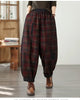 Checkered Blazer Suit For Women Spring And Autumn Korean Version Two-Piece Set Jacket Loose Harem Pants Oversized w1435