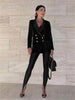 Korean Winter Black High Waisted Skinny Y2K Women Pants Sexy Glitter Casual Club Leggings Pants Long