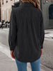 Autumn Winter Casual Single Breasted Pocket Jacket Solid Color Long Sleeve Corduroy Coats for Women Khaki Pink Red