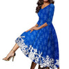 Christmas Dress Women Snowman Snowflake Print Elegant Party Dresses Woman Fall Flare Sleeve Pullover Party Dress