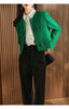 Spring Autumn Women's Blazers 2026New Elegant Slim Cropped Streetwear Green Suit Coat Ladies Jackets Outwear Female Tops