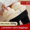 1pcs Winter Leggings Women Cotton Extra Thick Warm Pants Thermal Legging Slim Black Elastic High Waist Solid Leggings