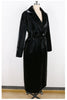 Spring Autumn Long Waterproof Shiny Reflective Black Patent Leather Cocoon Coat Women Sashes Designer Clothes