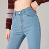 Women's Slim Skinny Jeans Comfortable Stretch Casual Solid Colours Pencil Pants Female Black Denim Trousers