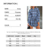 Women Plaid Shirt Dress Elastic High Waist Tie Waist Loose Button Down Shirt Dress Casual Oversized Plaid Blouse