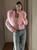 Knit Fluffy Cardigan Sweater Women's Ribbed Long Sleeve V-Neck Fluffy Elegant jacket Coat Female Knitwear Cardigan