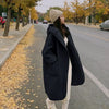 Autumn Winter Korean Loose Women Down Cotton Coat Hooded Medium Length Cotton Coat Large Pocket Windproof Coat