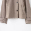 Elegant Stand Collar Short Jacket For Women Lady Outerwear High Street Long Sleeve Single Breasted Female Coats